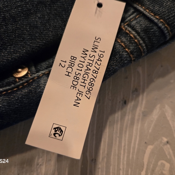 Womens Sz 12 Seven7 Slim Straight Jean Jeans New NWT - Picture 4 of 6